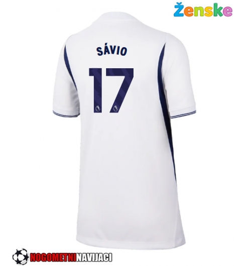 Ženske Nogometnih dresov Tottenham Hotspur Savio #17 Domači 2026-27 Kratki rokavi Ženske Nogometnih dresov Tottenham Hotspur Savio #17 Domači 2026-27 Kratki rokavi